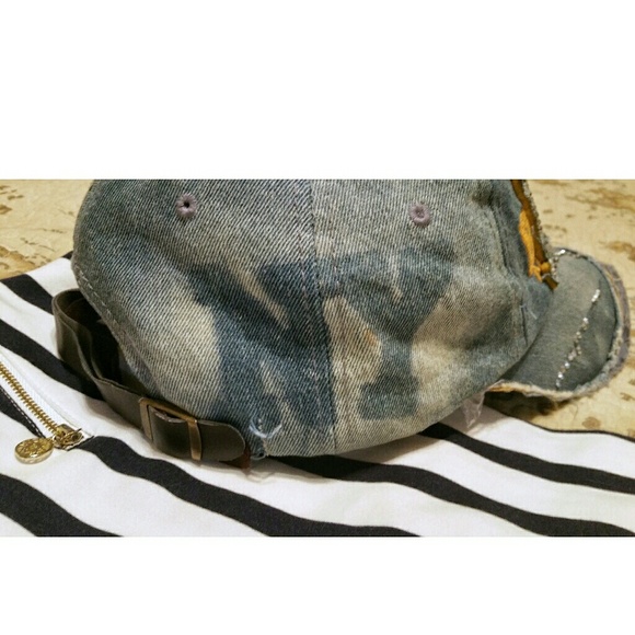 New York Denim Ball Cap - Distressed Look - Picture 2 of 3